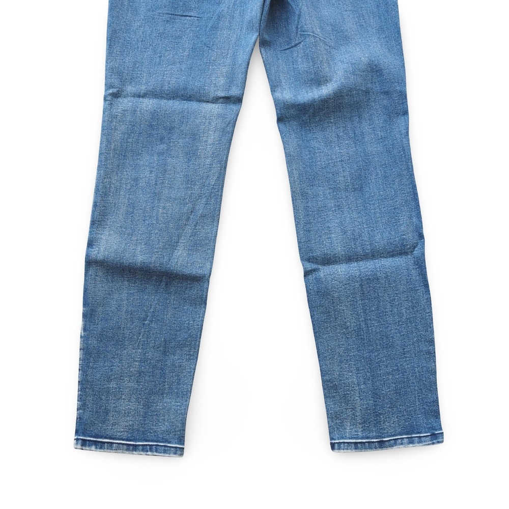 AZI VTG Embellished Floral Skinny Jeans Womens 8 Blue Y2K Stretch Denim Pants - Picture 7 of 13